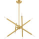 Soho 8 Light 20 inch Satin Brass Chandelier Ceiling Light