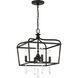 Laurel Estate 4 Light 14 inch Coal Semi Flush Ceiling Light