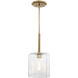 Haven LED 10 inch Old Satin Brass Pendant Ceiling Light