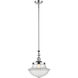Franklin Restoration Oxford 1 Light 12 inch Polished Chrome Mini Pendant Ceiling Light in Incandescent, Clear, Franklin Restoration