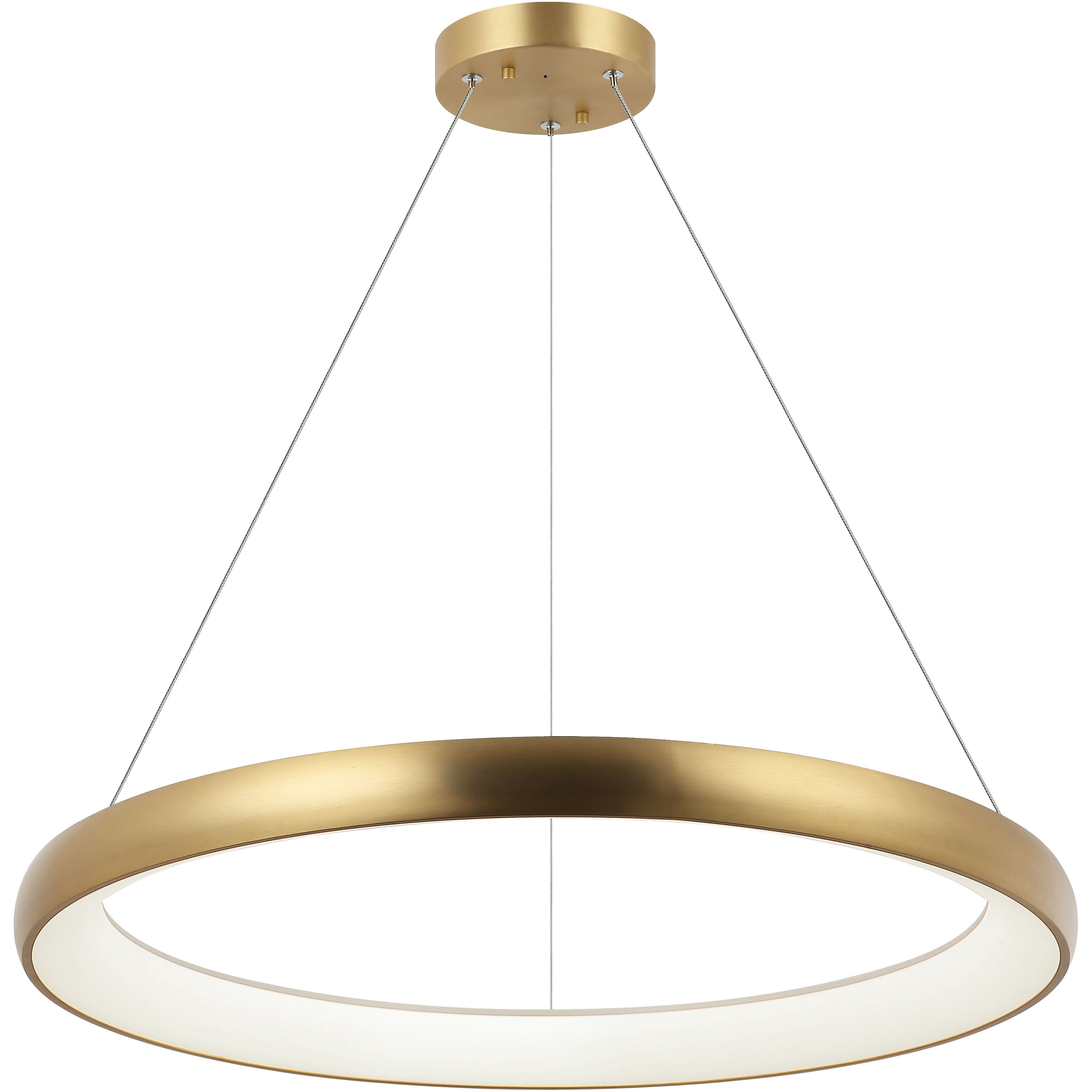 Maverick LED 32 inch Brushed Gold Pendant Ceiling Light