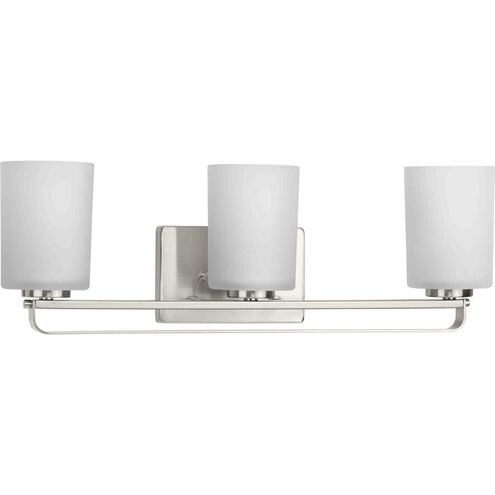 League 3 Light 23 inch Brushed Nickel Bath Vanity Wall Light