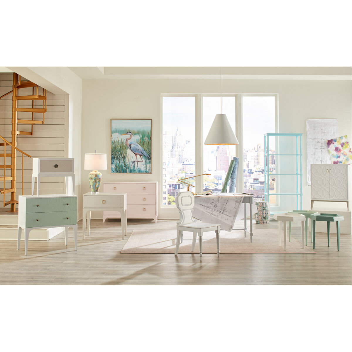 Laura Park Designs 31 inch 100 watt Multi Color Decal Table Lamp Portable Light