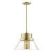 Paoli 1 Light 15.75 inch Aged Brass Pendant Ceiling Light