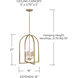 Lawson 4 Light 16 inch Aged Brass Foyer Ceiling Light