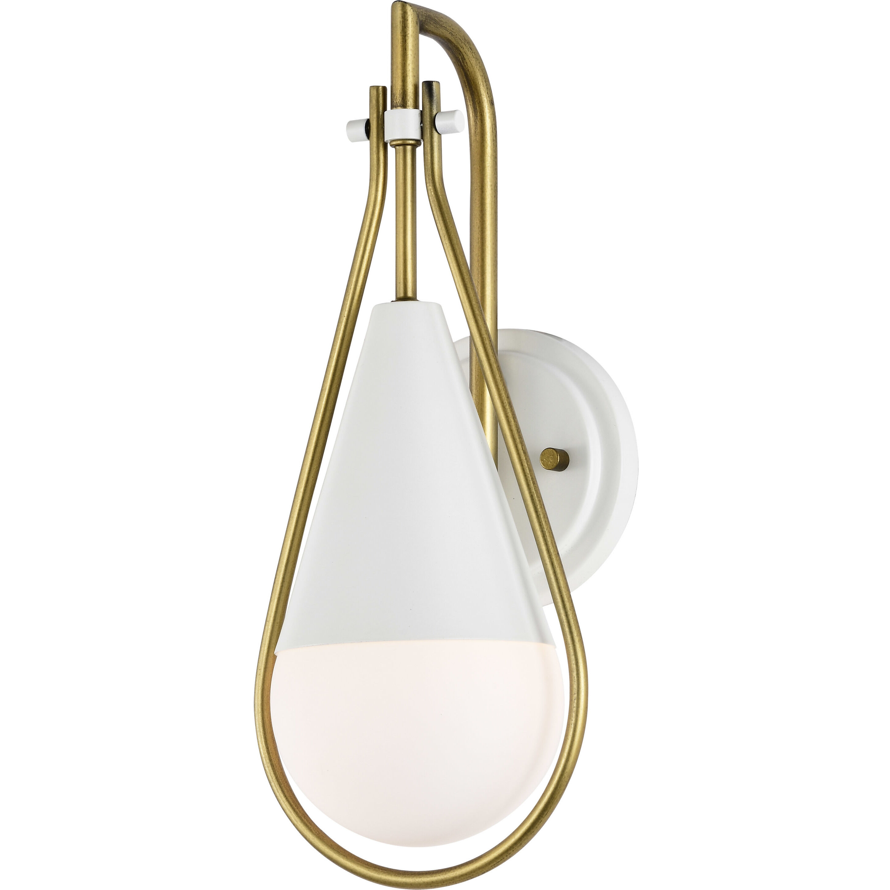 Admiral 1 Light 6.5 inch Matte White Wall Sconce Wall Light