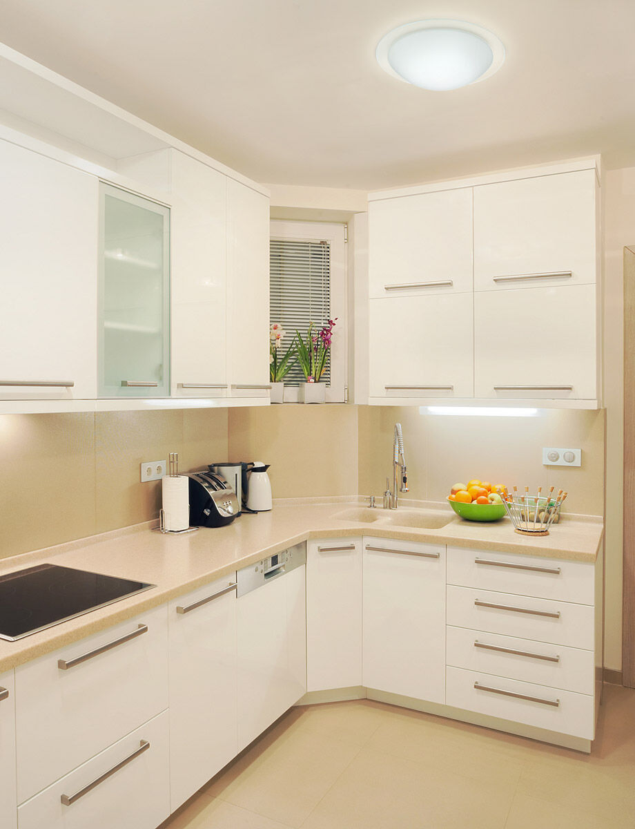 Ring 19 LED 19 inch Flush Mount Ceiling Light in White/Clear Ring Glass