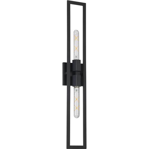 Wisteria 2 Light 4.5 inch Matte Black Decorative Wall Sconce Wall Light