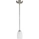 Wisten 1 Light 4 inch Brushed Nickel Mini-Pendant Ceiling Light in Bulbs Not Included, Standard