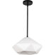 Alora Mood Krysta 1 Light 12.13 inch Matte Black Pendant Ceiling Light