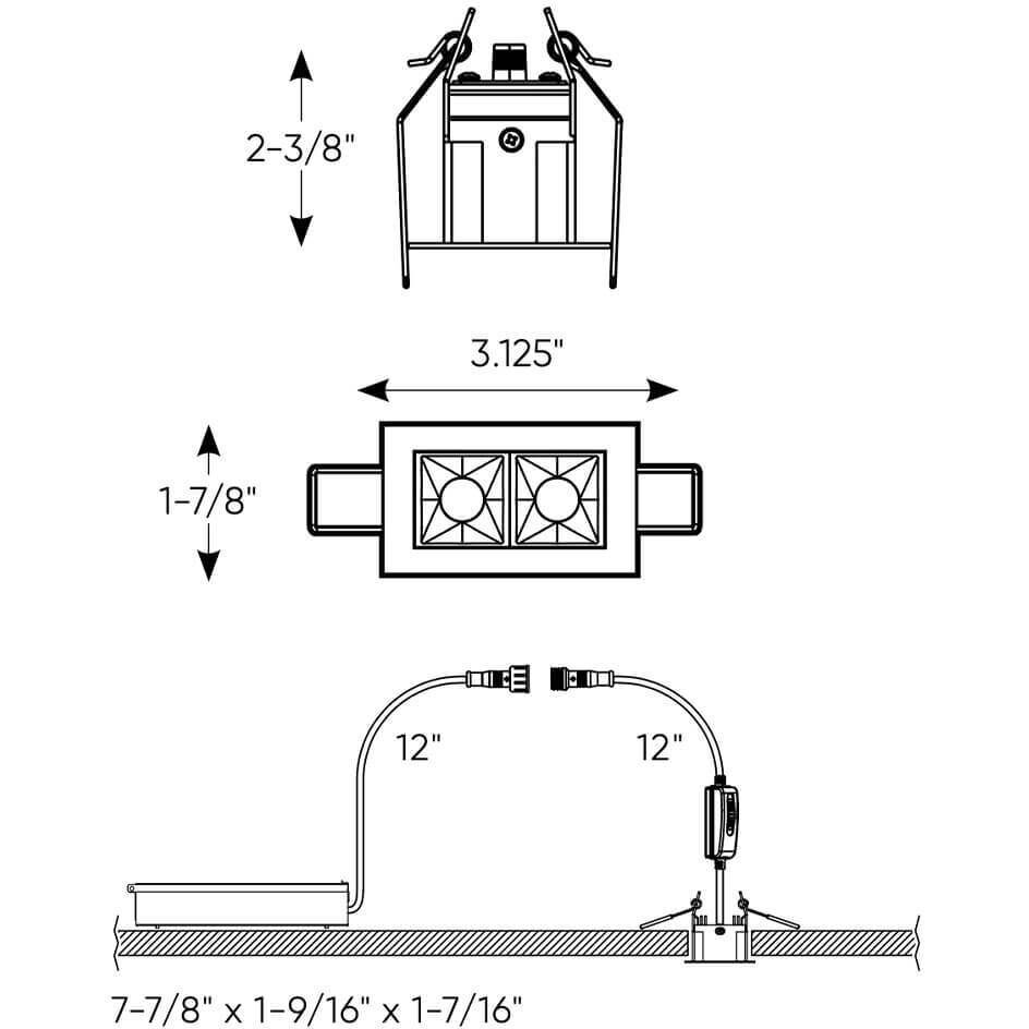 PinPoint Black Regressed, Recessed Down Light