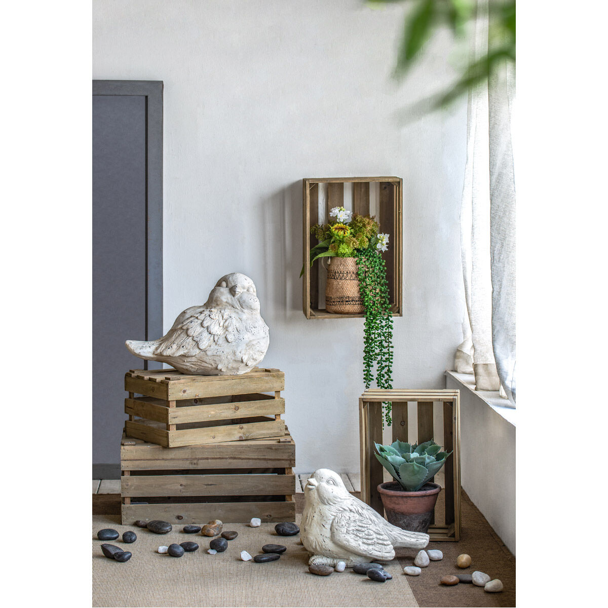 Anita White Outdoor Figurines