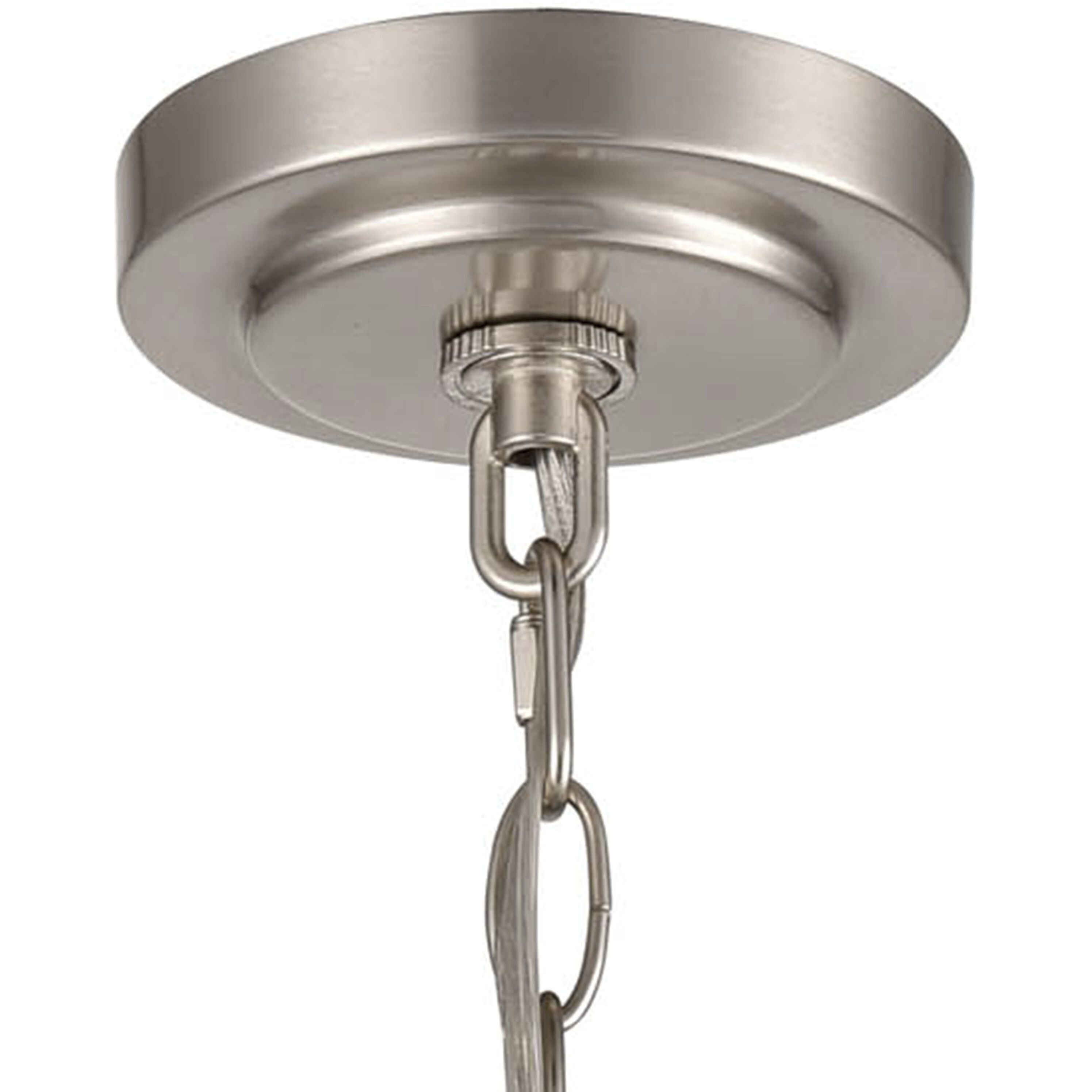 Casual Mission 3 Light 17 inch Brushed Nickel Chandelier Ceiling Light