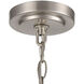 Casual Mission 3 Light 17 inch Brushed Nickel Chandelier Ceiling Light