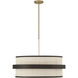 Harbor Wrap 6 Light 28 inch Legacy Brass and Dark Bronze Pendant Ceiling Light