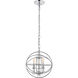 Wallace 3 Light 12 inch Chrome Pendant Ceiling Light