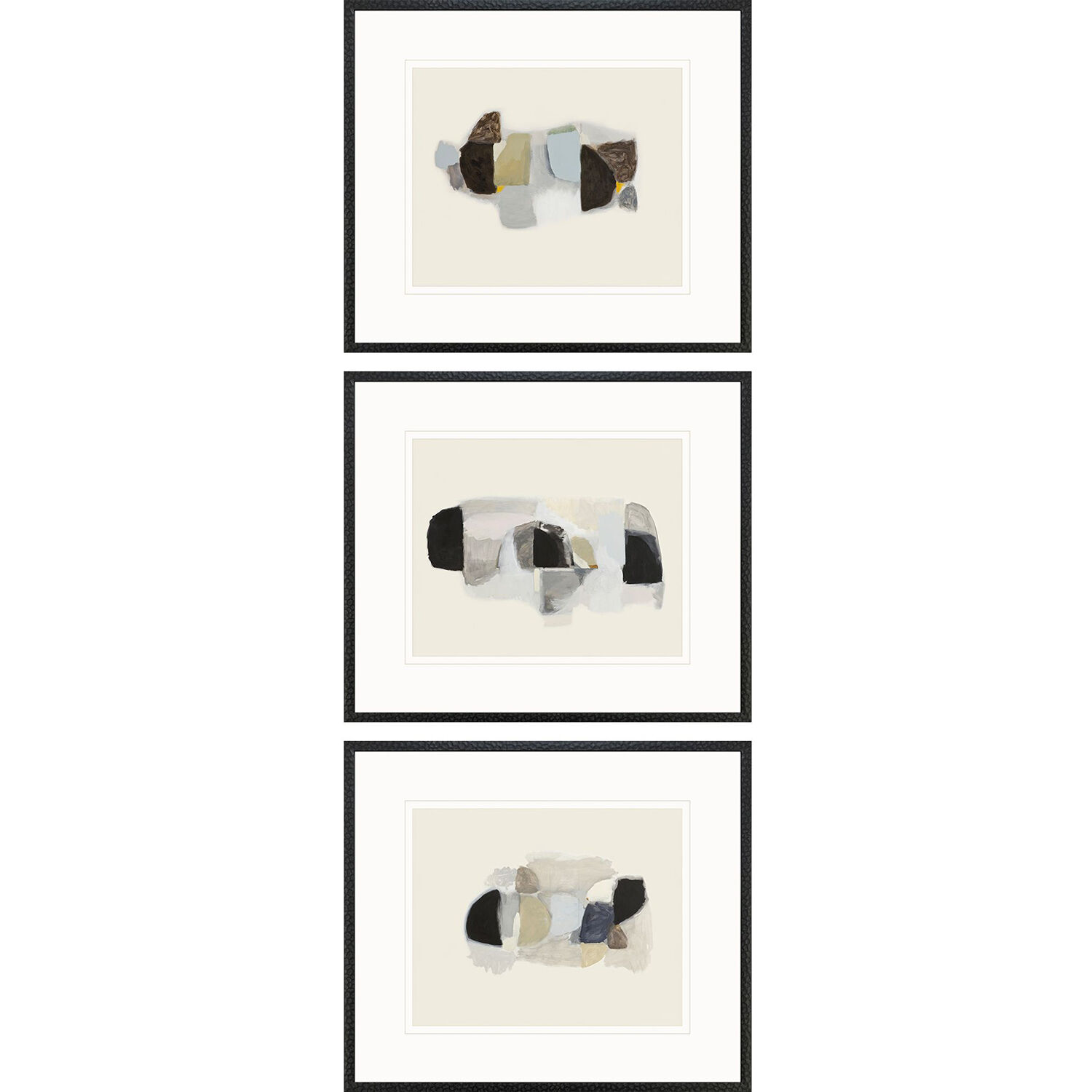 Aitkin Goudy Sans Black and Blue and Gray and Green Framed Art