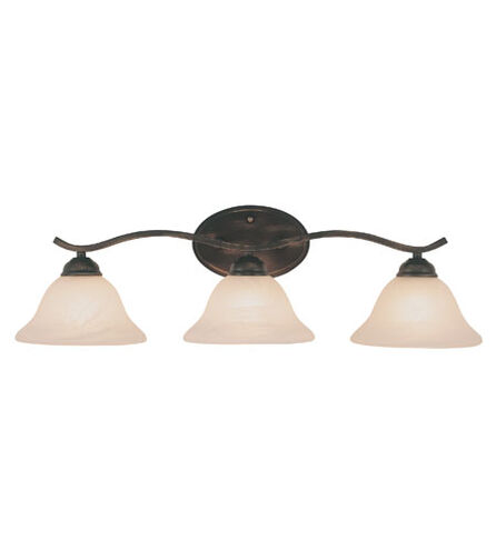 Hollyslope 3 Light 26 inch Rubbed Oil Bronze Vanity Bar Wall Light
