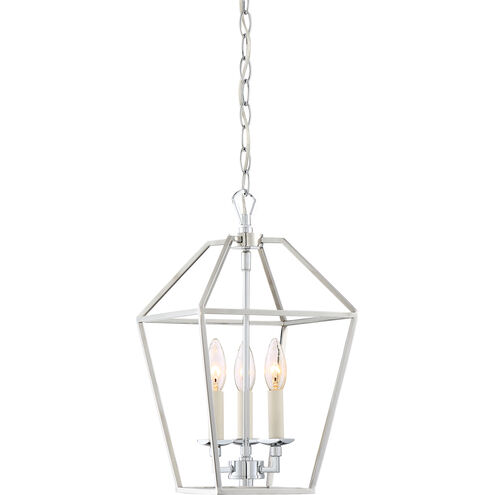 Aviary 3 Light 10 inch Polished Nickel Foyer Pendant Ceiling Light