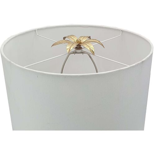 Evangeline 30.7 inch 40.00 watt Gold and White Table Lamp Portable Light