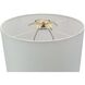 Evangeline 30.7 inch 40.00 watt Gold and White Table Lamp Portable Light