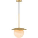 Olenne 1 Light 14 inch Legacy Brass Pendant Ceiling Light