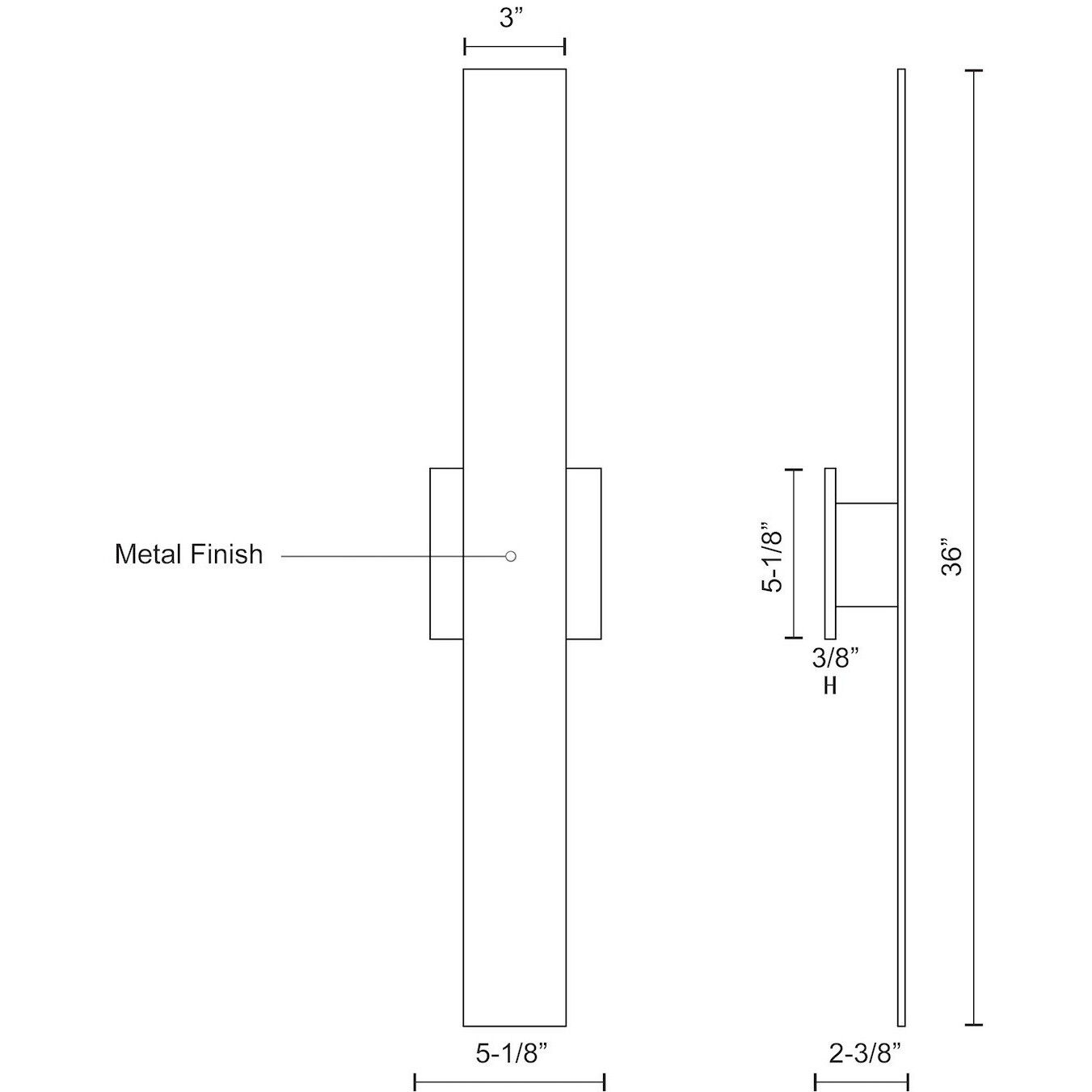 Vesta All-terior Wall Light in White