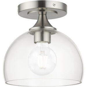 Glendon 1 Light 8.25 inch Brushed Nickel Semi-Flush Ceiling Light