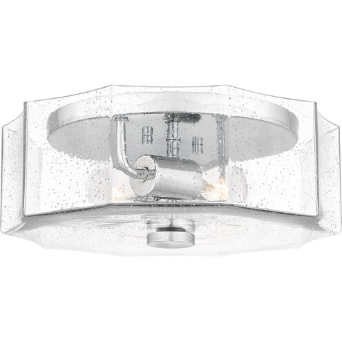 Kaplan 2 Light 14 inch Polished Chrome Flush Mount Ceiling Light, Medium