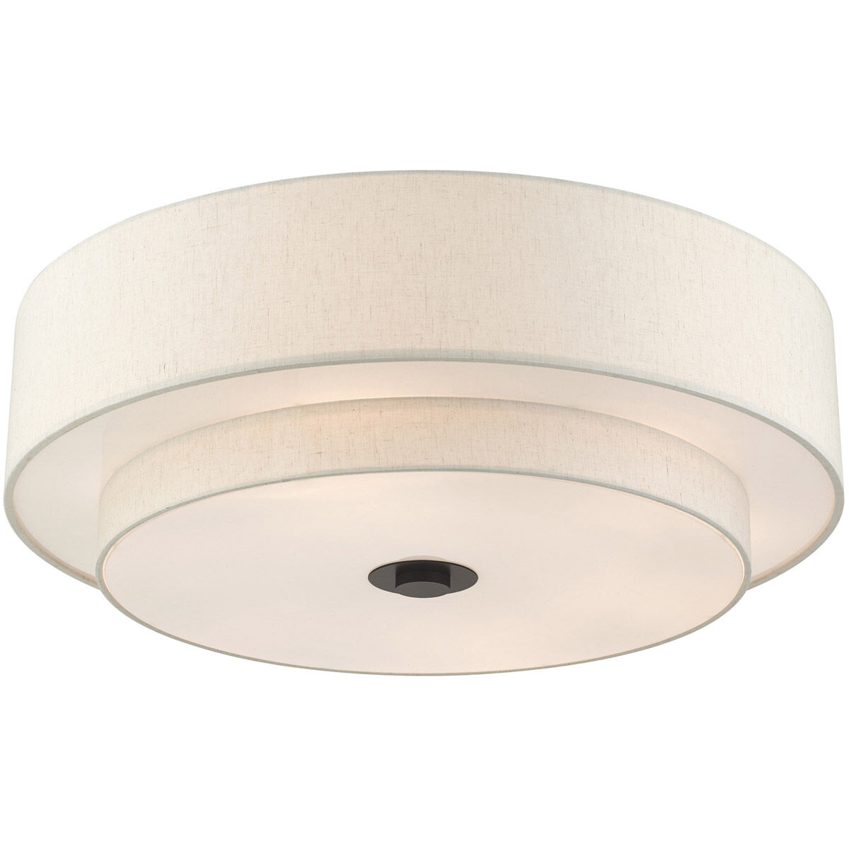 Meridian 6 Light 30 inch English Bronze Semi Flush Ceiling Light