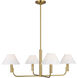 Sean Lavin Colfax 4 Light 34.5 inch Burnished Brass Chandelier Ceiling Light