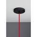 Gents 1 Light 4.4 inch Black/Red Pendant Ceiling Light