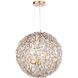 Cheshire 6 Light 20 inch Gold Leaf Chandelier Ceiling Light, Small