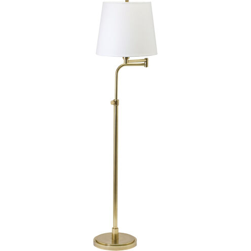 Townhouse 50 inch 100 watt Raw Brass Floor Lamp Portable Light