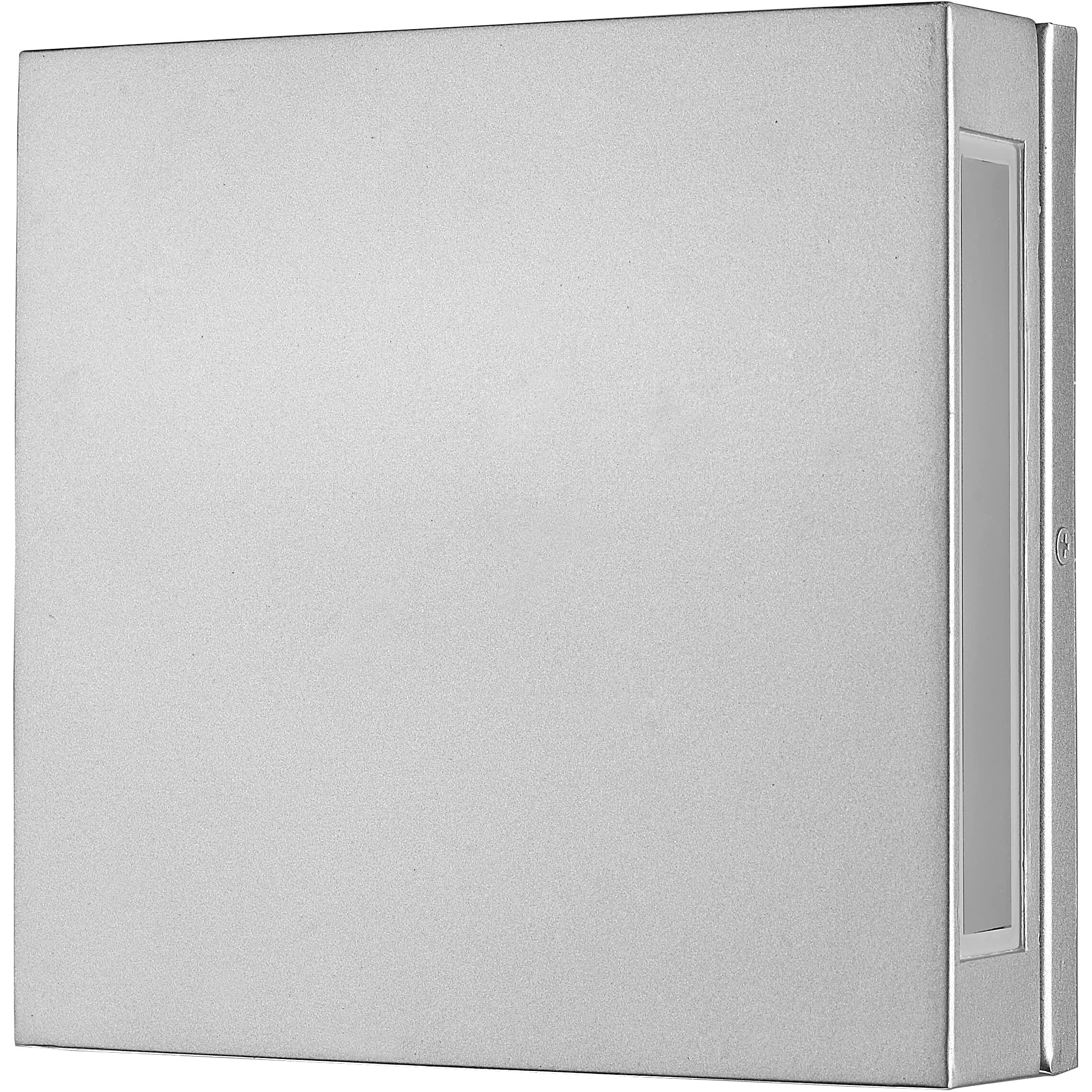 Quadrate LED 11 inch Silver Outdoor Wall Light