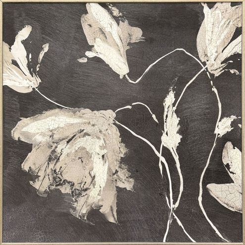 Neutral Flora 25 X 25 inch Non-Glass Framed Art