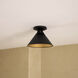 Alora Mood Archer 1 Light 9.5 inch Matte Black Flush Mount Ceiling Light