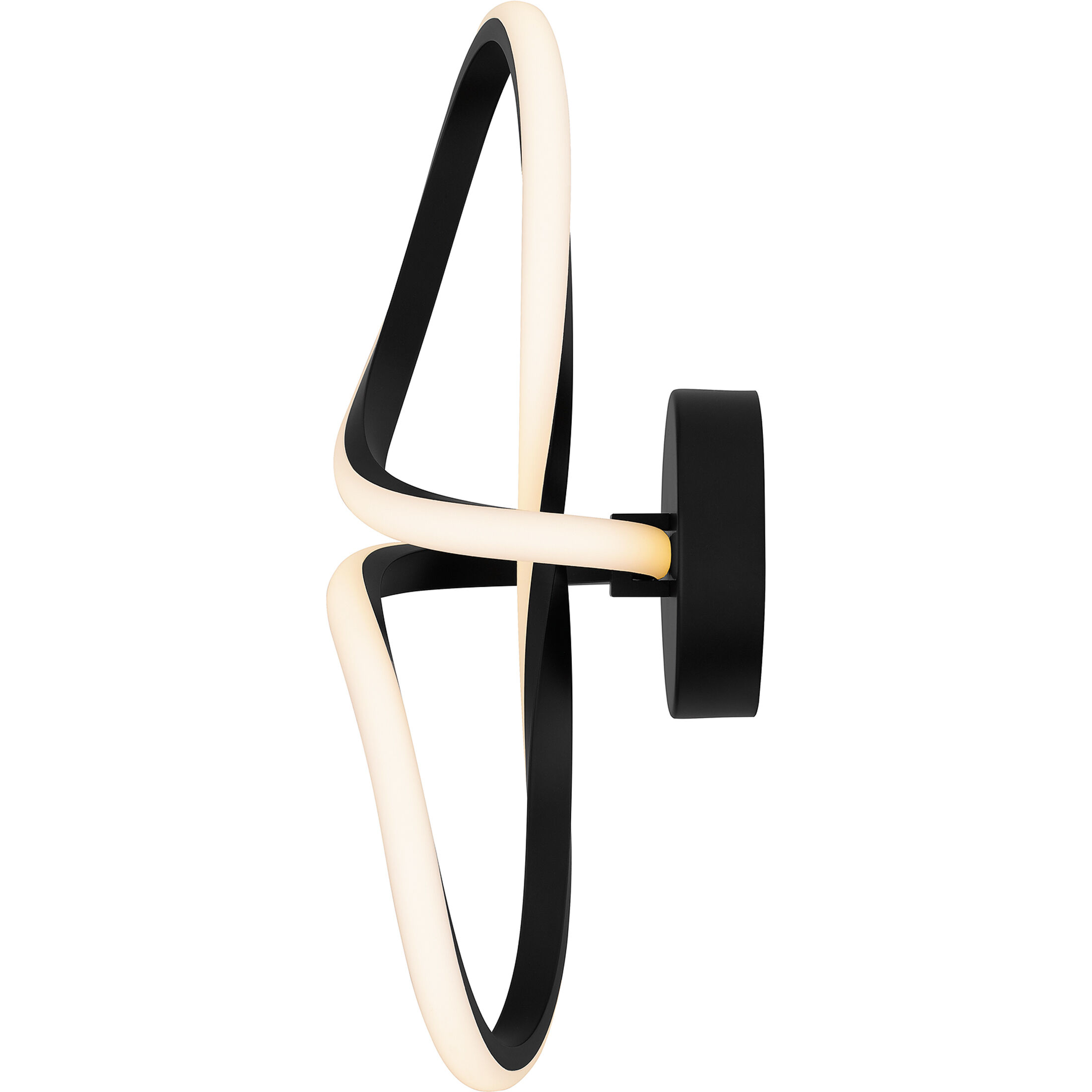 Xena LED 6 inch Matte Black Wall Sconce Wall Light, Small