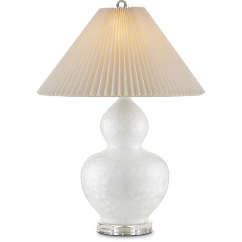 Robineau 24.75 inch 75 watt Off-White and Clear Table Lamp Portable Light