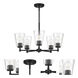 Ingo 5 Light 24 inch Matte Black Chandelier Ceiling Light