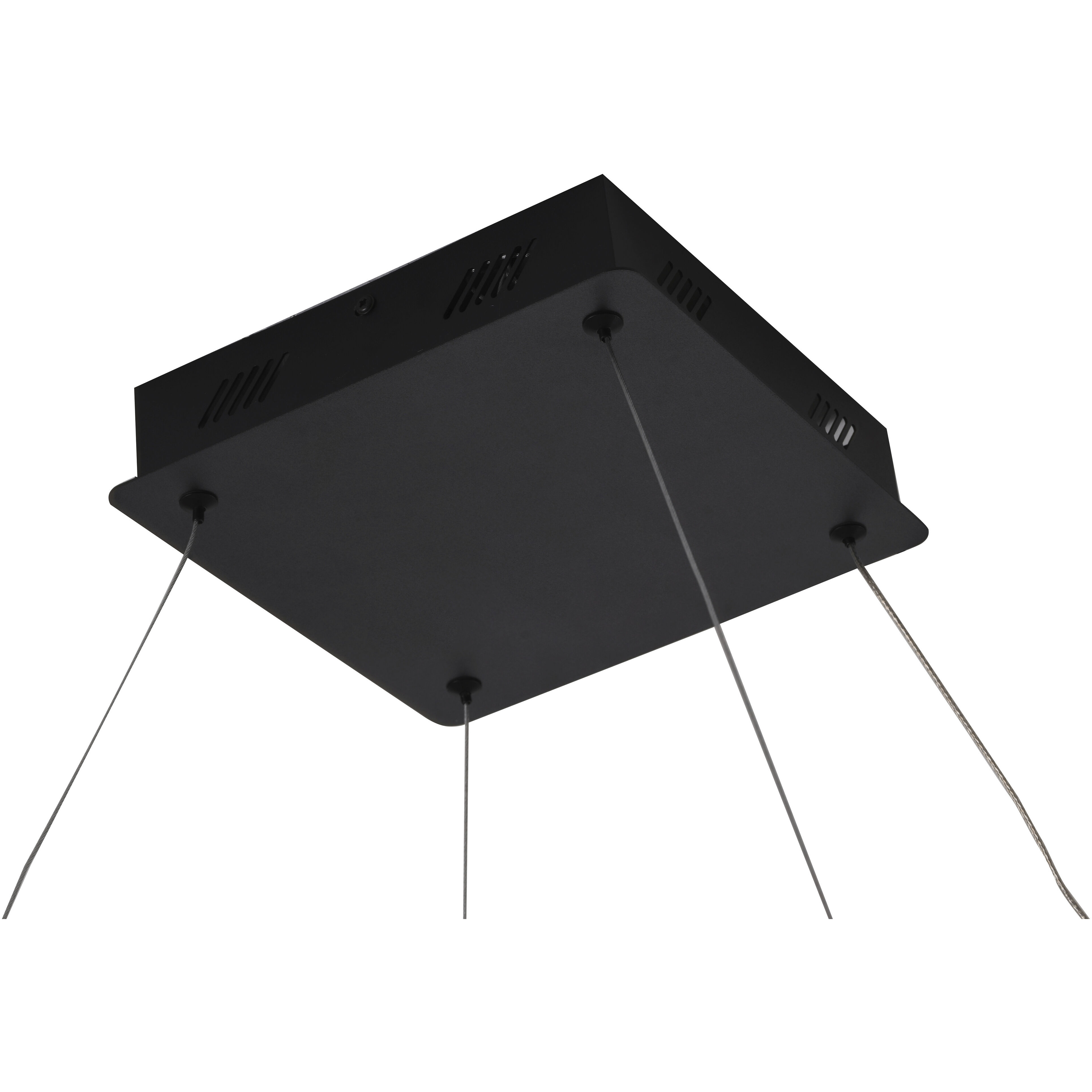 Canada LED 30 inch Matte Black Chandelier Ceiling Light