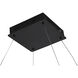 Canada LED 30 inch Matte Black Chandelier Ceiling Light