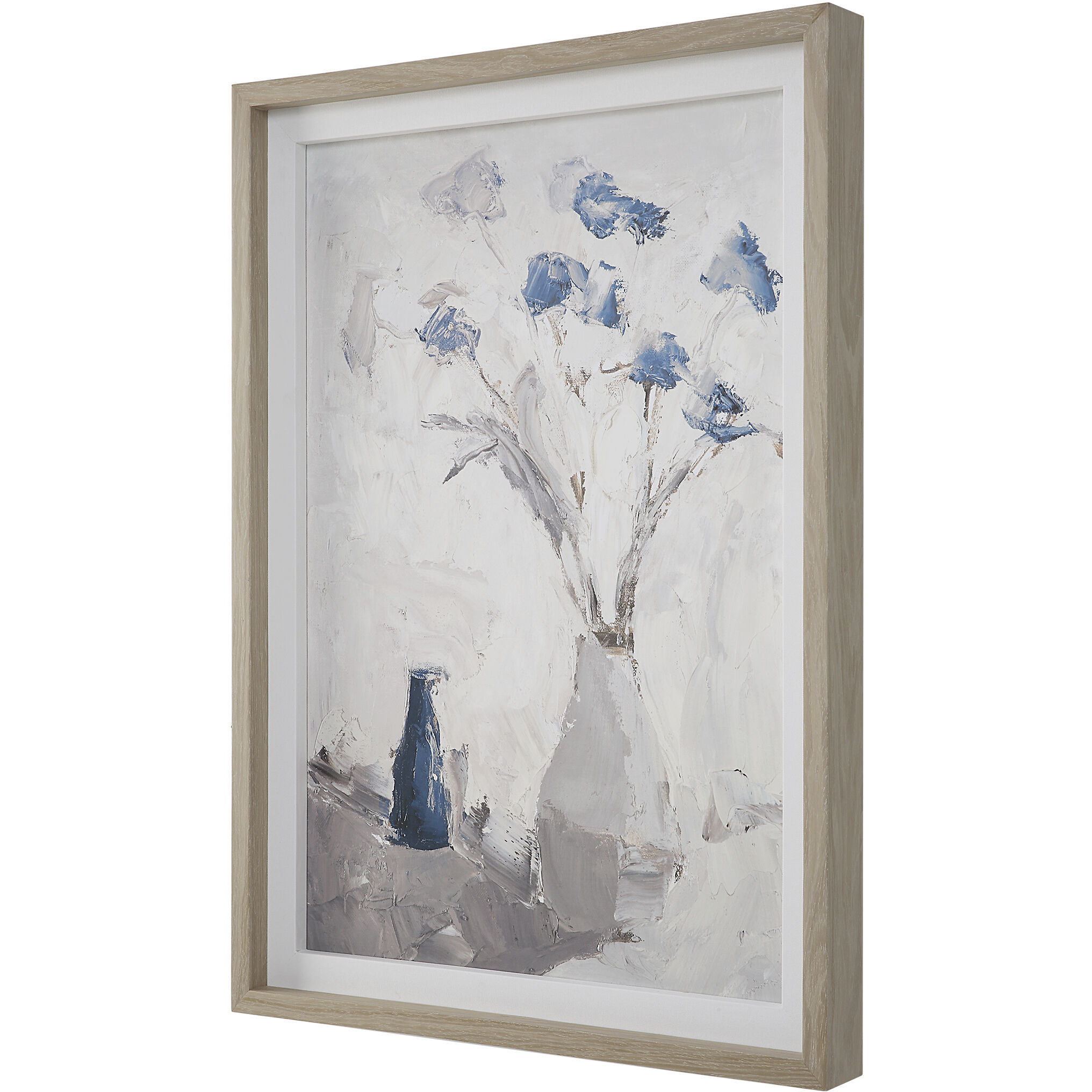 Blue Flowers 40.75 X 28.75 inch Framed Print