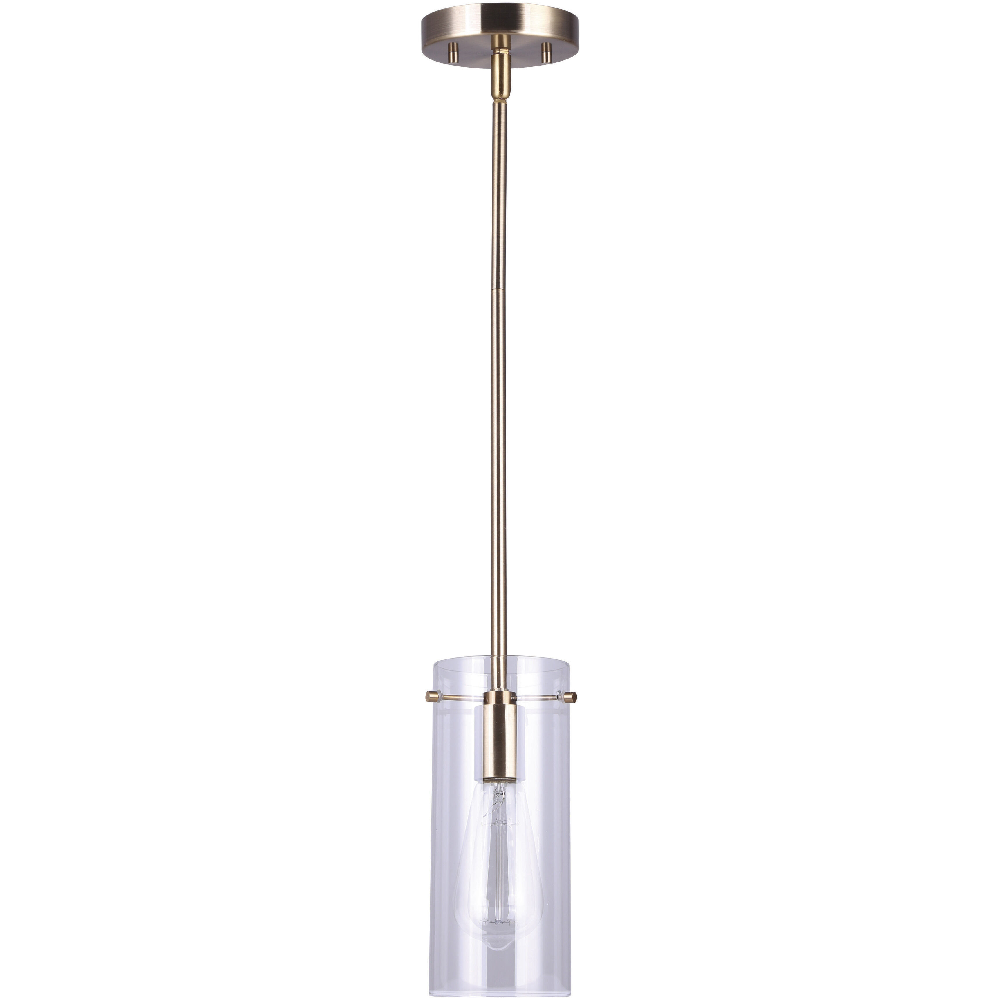 Madison 1 Light 5 inch Gold Pendant Ceiling Light