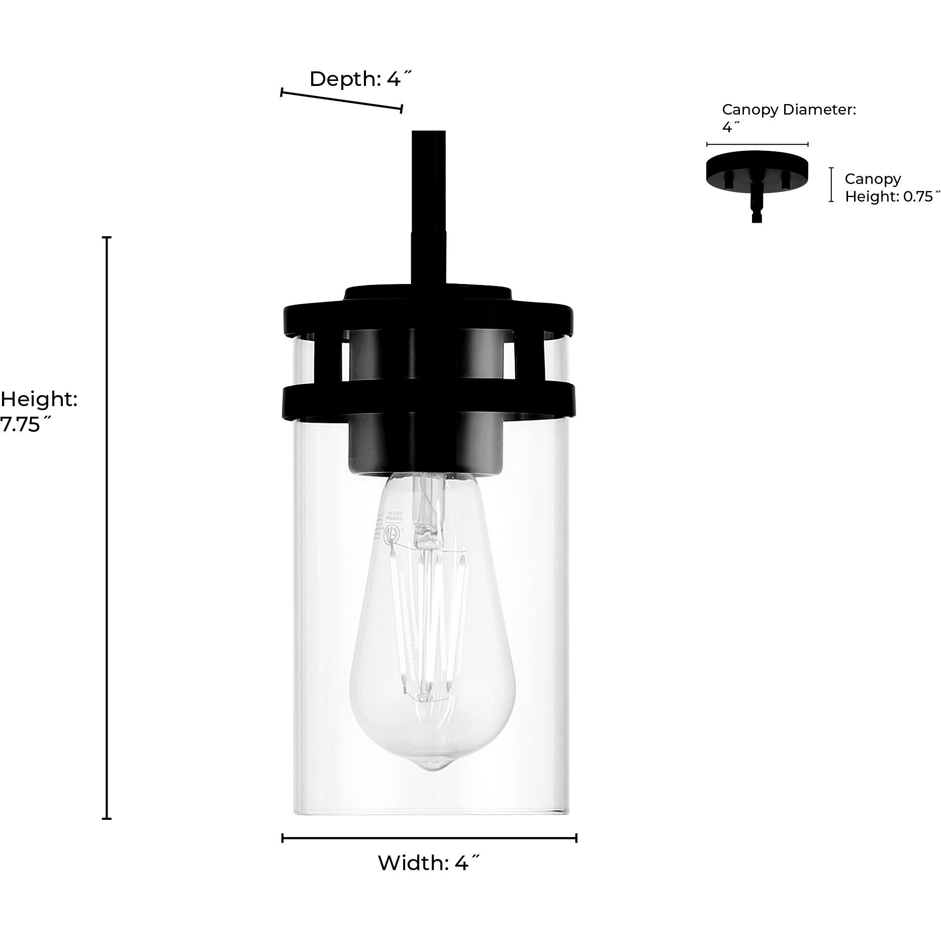 Lunden 1 Light 4 inch Modern Gold Mini Pendant Ceiling Light