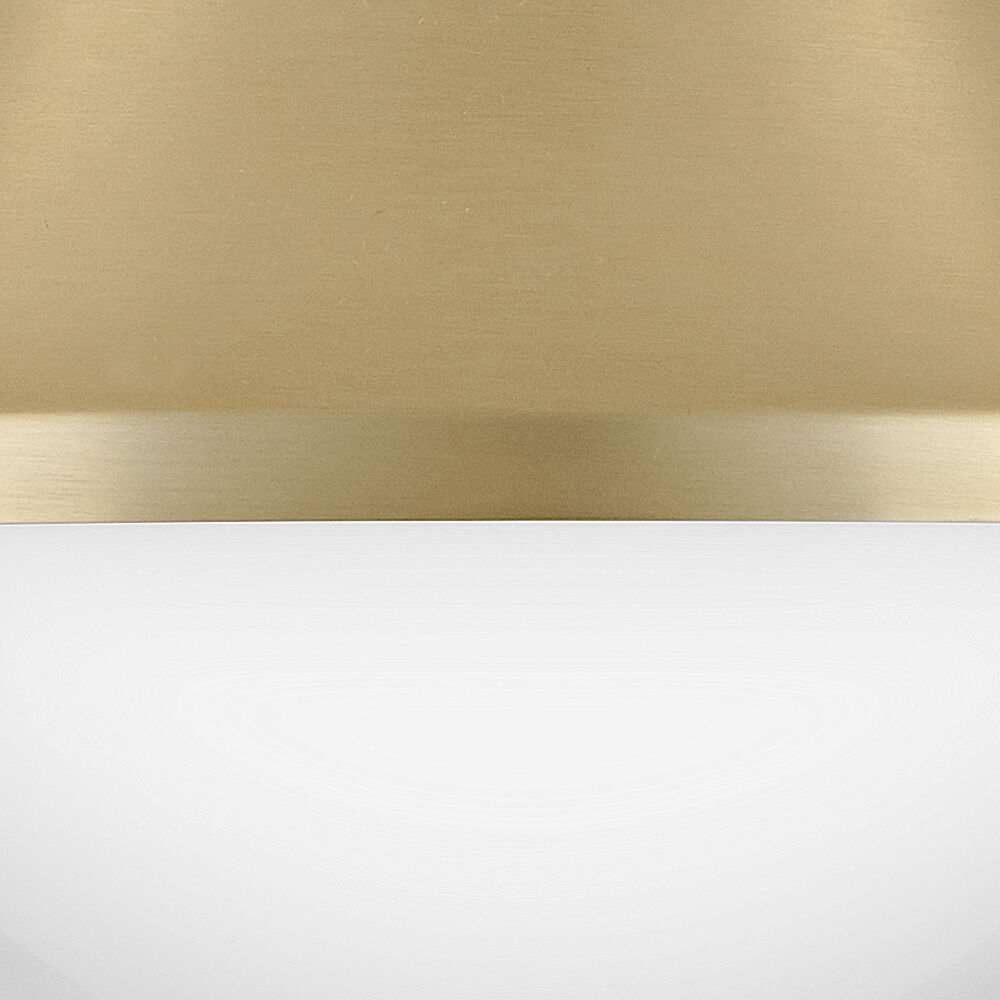 Haddie LED 11 inch Lacquered Brass Foyer Light Ceiling Light, Flush Mount