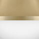 Haddie LED 11 inch Lacquered Brass Foyer Light Ceiling Light, Flush Mount