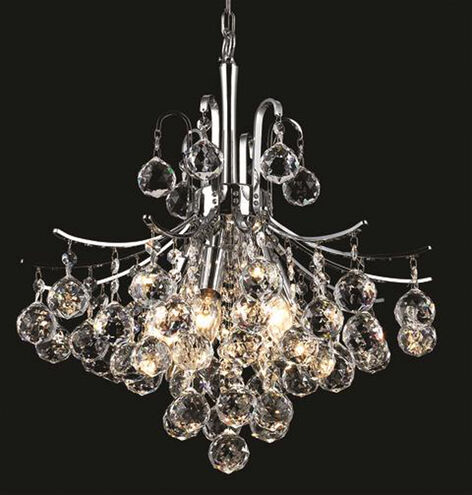 Toureg 6 Light 16 inch Chrome Dining Chandelier Ceiling Light in Royal Cut