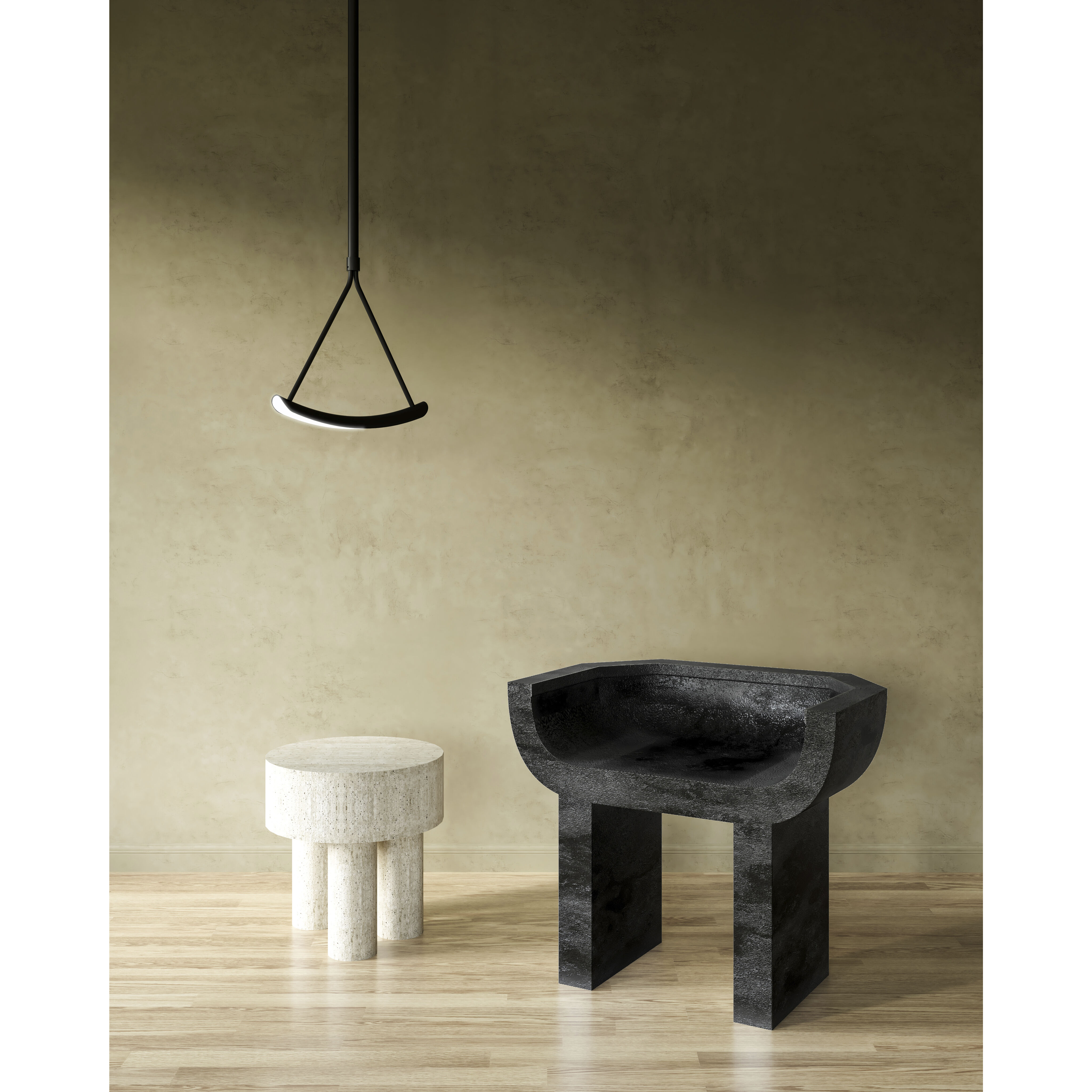 Mobil LED 1.5 inch Black Pendant Ceiling Light