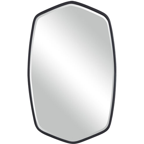 Duronia 36 X 22 inch Satin Black Wall Mirror